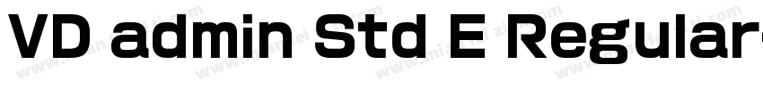 VD admin Std E Regular字体转换